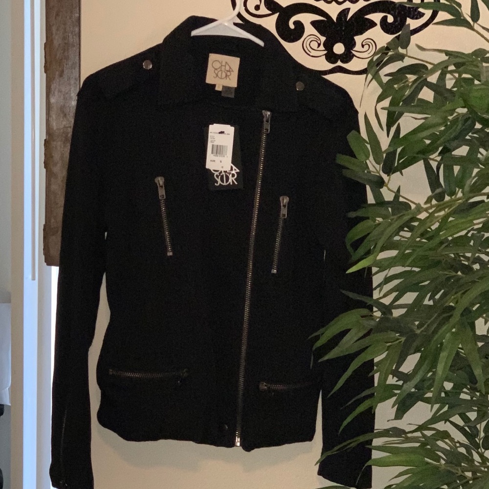 Chaser cotton fleece Moto jacket
